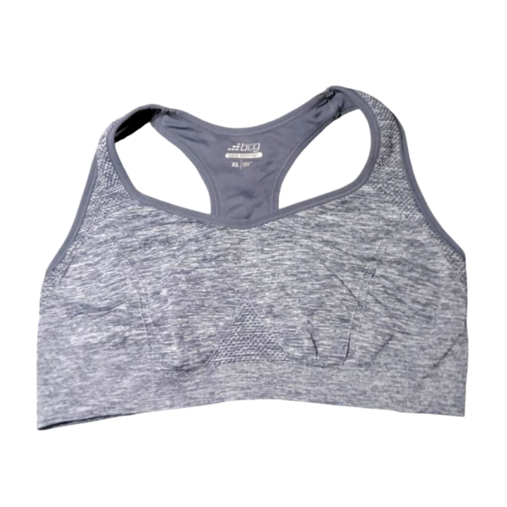 BCG WOMEN’s Training Low Support Racerback Sports Bra with removable pads.